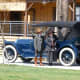 Three-month long centennial celebration included vintage cars and folks dressed in period costumes.
