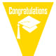 Graduation flag -- yellow