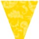 Free yellow floral graduation flag