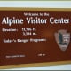 After a thrilling drive up and around hundreds of switchbacks, we rose above the timberline and soon came to the Alpine Visitor Center just past Medicine Bow Curve. We were nearly 2 1/4 miles high. A bit further east the road reaches its highest poin