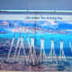 A sign showing what it's like under the pier