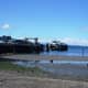 The Edmonds Ferry Terminal bisects the Brackett's Landing Beach and Park