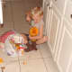I'm just carving the squash like we did the pumpkin Mom!