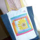 Upcycled Tote, made from recycled jean material