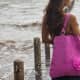 Smateria Recycled Mosquito Net Pink Flower Tote