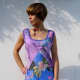 Upcycled Lilac & Pink Patchwork Silk Scarf Dress