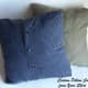 Memory Pillow Made from Upcycled Men's Shirt