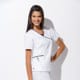 Hip-Flip 3-Pocket Mock Wrap Nurses Top
