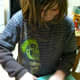 Mincing garlic.