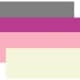 Grey, plum, pink and beige