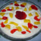 Decorated Mango Strawberry Cream Dessert 