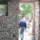 waste ceramic tiles in use