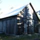 The wood siding of old barns was sometimes left natural and would weather to a beautiful silver/grey.
