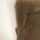You can see the paint bleed along the stencil edges.