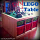 This DIY Lego Table created by www.sunscholars.com was made using pieces bought from Ikea. It is the Trofast line combined together to create this AWESOME set up.