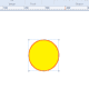 Draw a circle with the Oval shape tool
