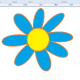 Fill each petal with color using the Bucket tool.