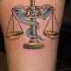 Scales of Justice Dad Tattoo