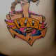 Anchor Tattoo With &quot;Dad&quot; Written in a Banner