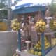 Roadside vendor selling mosambi juice