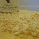 The chopped crystallized ginger chips.