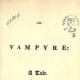 The Vampyre by John Polidori