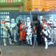 One of the local theme parks had a Stars wars Week. We called and asked if my son could dress up and join the action. He loved it. PS: He's the short clone trooper.