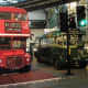 Routemaster next to a smart Greenline. (The Greenlines ran from the city to the country)