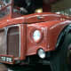 Close up of front of a Routemaster Bus