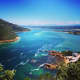 Looking down at the Knysna Lagoon from the viewpoint at The Heads