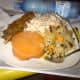 Fried rice and moimoi
