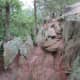 Amazing large rocks along the Rocktop Trail at Crowders Mountain State Park.