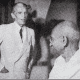 Jinnah sees off Gandhi at his Bombay home