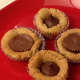 Cookie dough with Hershey Kisses and Reese Peanut Butter Cups