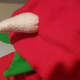 Stuff horns and sew them to top of hoodie.