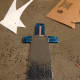 Add decorative tape to cardboard.