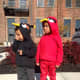Side view of DIY Angry Bird Hoodies