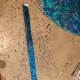 Make handle for back of shield.