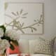 Coral and White Linen Theme. Coffee Table and Decorative Pillows.