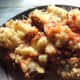 Root vegetables and mashed potato pie.