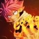 Natsu fired up for a battle