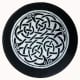 Slate coaster of Celtic design