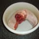 Ox tongue placed in large plastic bowl