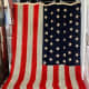 1908 46 stars wool flat 1908-1912 Oklahoma - flag  of the United States of America