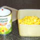 Canned sweetcorn with bell peppers