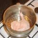 Duck leg ready for steaming