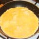 Almost set duck egg omelette