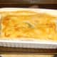 Duck leg and mushroom pie removed from the oven
