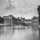 Chateau de Fontainebleau - France. Castle reflecting in the water by Gustave Le Gray.