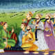 Akbar with his advisors